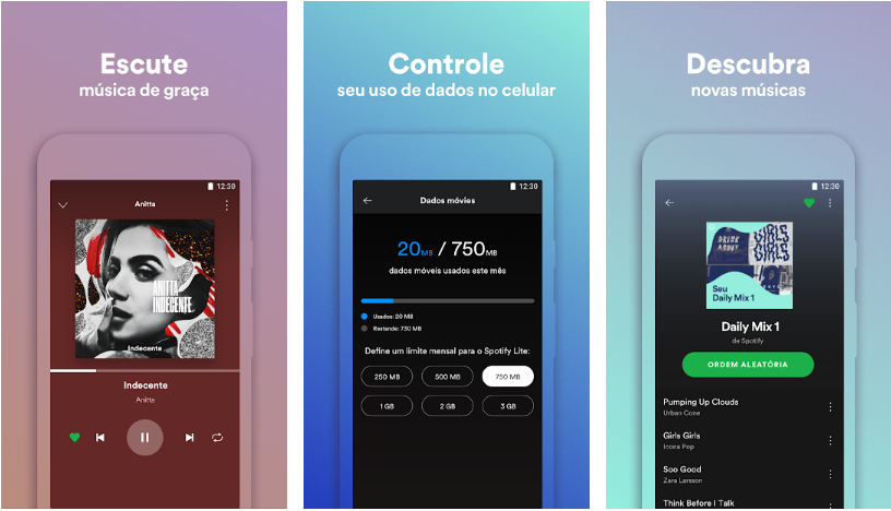 aplicativo lite spotify