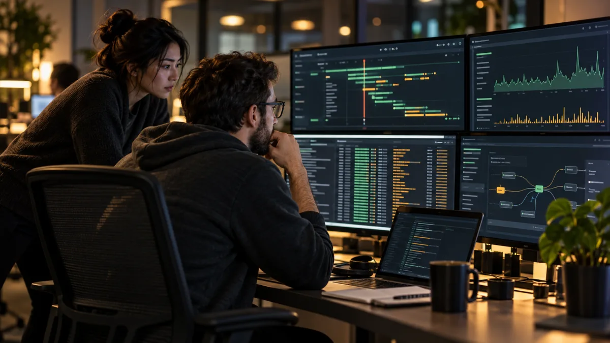 Engenheiros investigam registros e uma linha do tempo para corrigir falha de software
